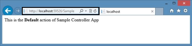 Running Controller in MVC 5